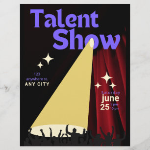 Talent Show FLyer, Show Flyer, Talent Contest Flyer