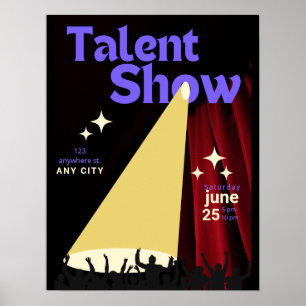 Talent Show FLyer, Show Flyer, Talent Contest Poster