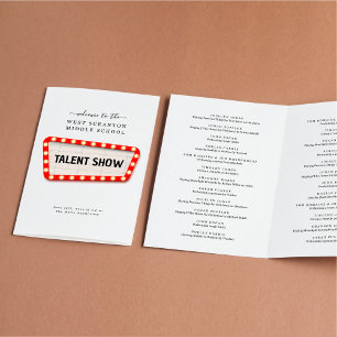 Talent Show / Variety Show Program Flyer