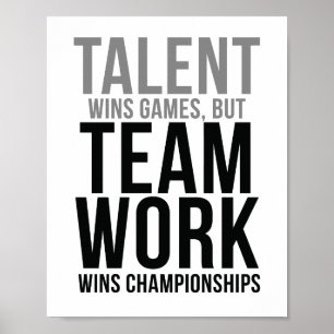 Talent Wins Games Poster