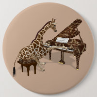 Talented Giraffe Plays Grand Piano