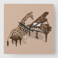 Talented Giraffe Plays Grand Piano