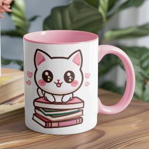 Tales And Tails Make My Day - Cat Dog Books Photo Mug
