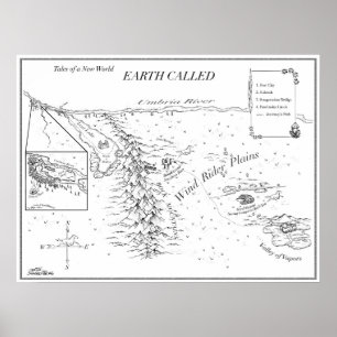 Tales of a New World Map - EARTH CALLED Poster