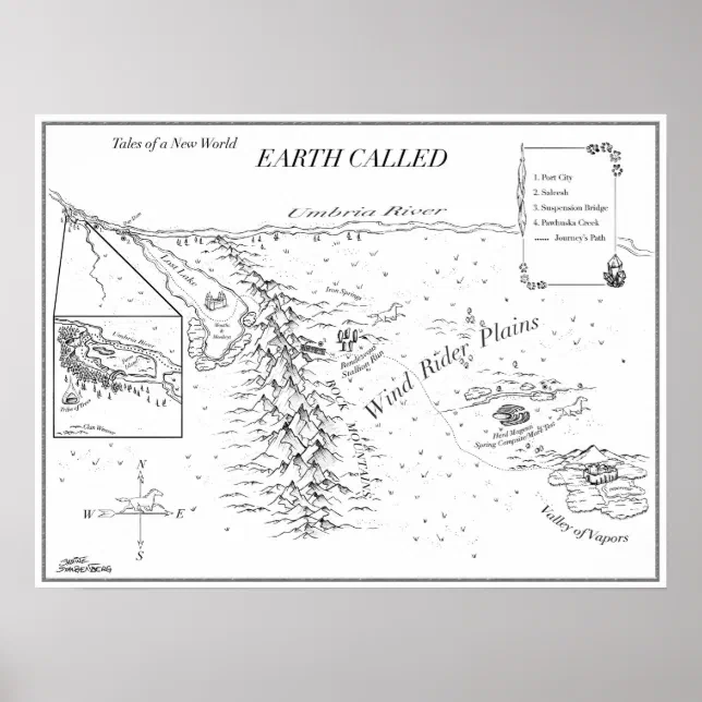 Tales of a New World Map EARTH CALLED Poster Zazzle