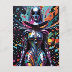 Tales of the Cyborg Nun - Ken Gauge Art Postcard
