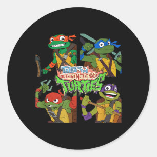 Tales Of The nage Mutant Ninja Turtles Box Up Classic Round Sticker
