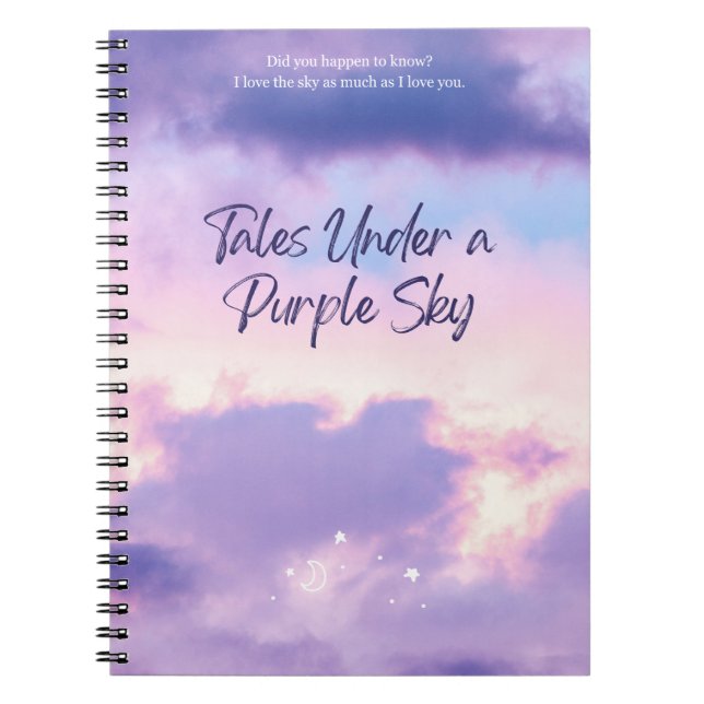 Tales under a purple sky notebook (Front)