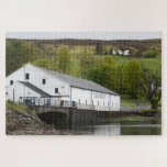 Talisker whisky distillery on Skye, Scotland Jigsaw Puzzle<br><div class="desc">Photo jigsaw puzzle with the white building of the Talisker Scottish whisky distillery near Talisker Bay on the Isle of Skye in Carbost,  Scotland.</div>