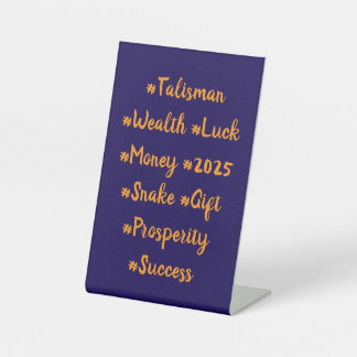 #Talisman #Wealth #Luck #Money #2025 #Snake #Gift Pedestal Sign