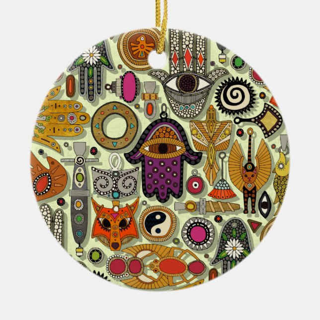talismans honeydew ceramic ornament (Front)