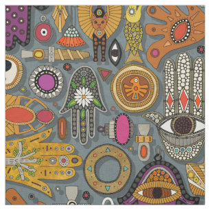 TALISMANS slate Fabric