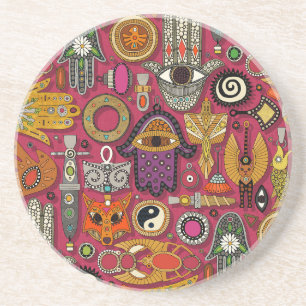 talismans viva magenta coaster