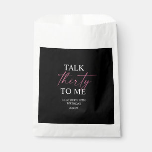 Talk 30 to Me Décor Favour Bag