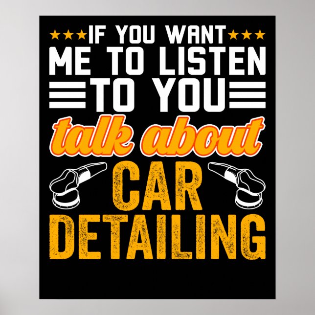 Talk about Car Detailing Poster (Front)