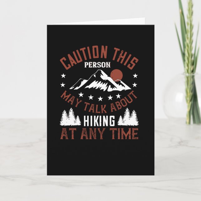 Talk About hiking at any Time Card (Front)