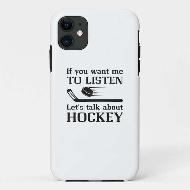 Talk About Hockey Case-Mate iPhone Case (Back)