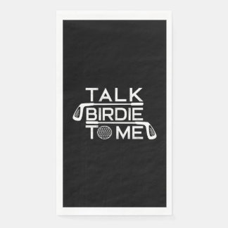 Talk Birdie To Me Funny Golf Golfer Golfing Napkin
