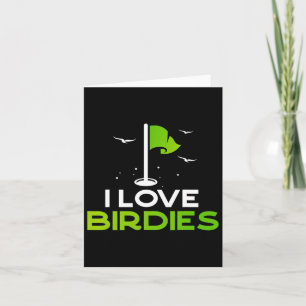 Talk Birdie To Me Funny Golf Pun Gift I Love Birdi Card