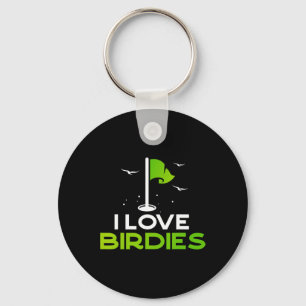 Talk Birdie To Me Funny Golf Pun Gift I Love Birdi Key Ring