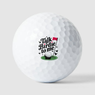 Talk Birdie to me Funny golf pun Golf Balls