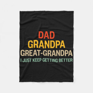Talk Birdie To Me Funny Golfer Dad Fathers Day Gol Fleece Blanket