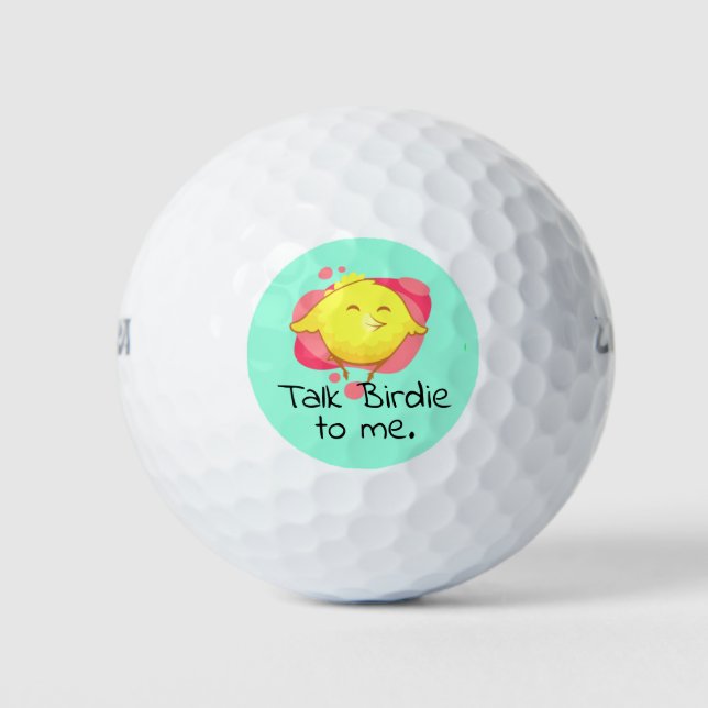 Talk Birdie to Me Golf Balls (Front)