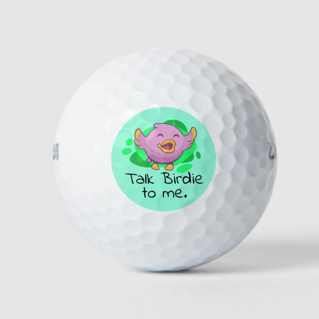 Talk Birdie to Me Golf Balls (Front)