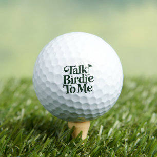 Talk Birdie To Me Golf Funny Girly Golfer Lover Balls