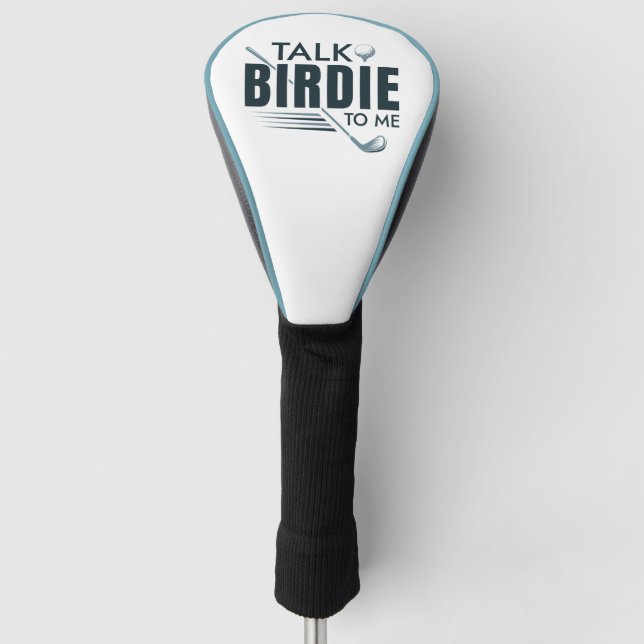 Talk Birdie To Me Golf Head Cover (Front)