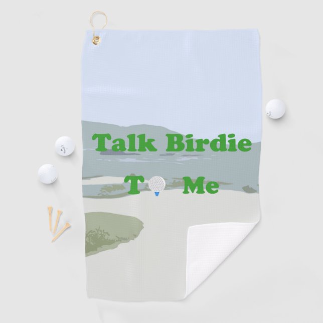 Talk Birdie to Me Golf Towel (InSitu)