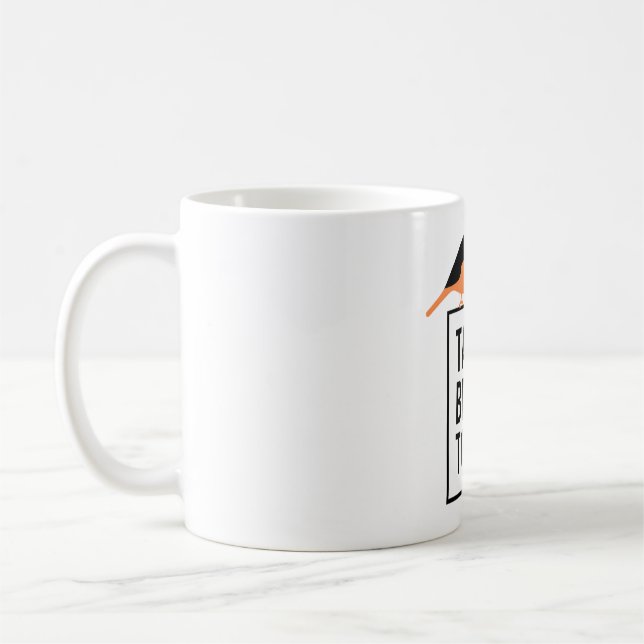 Talk birdy to me oriole version coffee mug (Left)