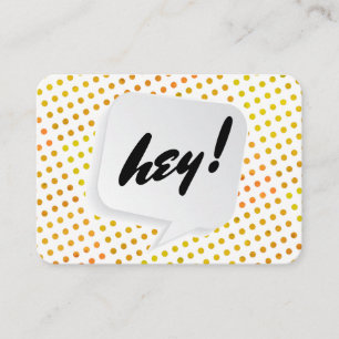 Talk Bubble / Dot Pattern Business Card