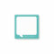 Talk Bubble with Name - CAN EDIT teal blue