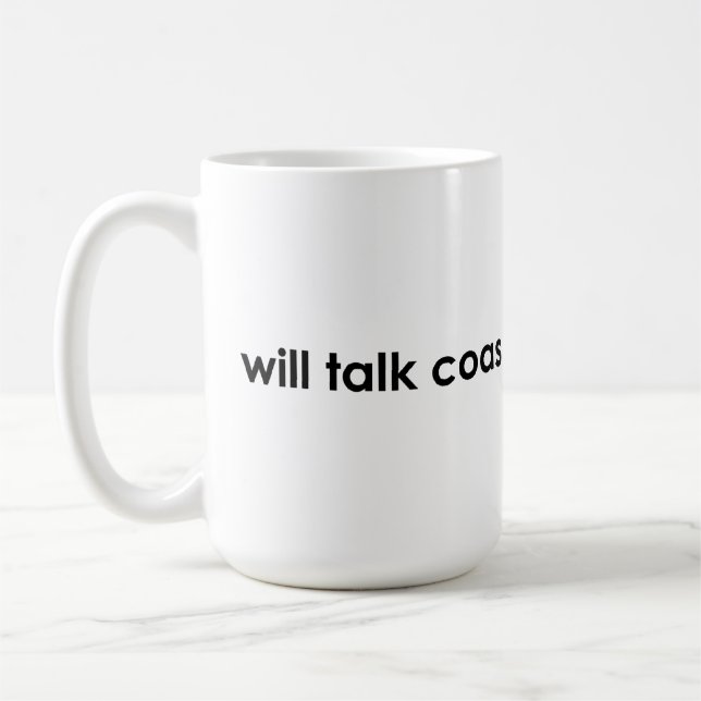 "Talk Coasters" Mug (Left)