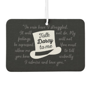 Talk Darcy To Me II Car Air Freshener