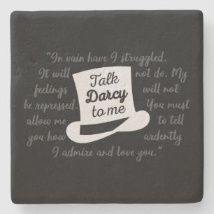 Talk Darcy To Me II Stone Coaster