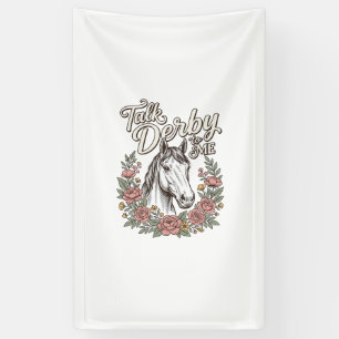 Talk Derby To Me Floral Horse Vintage Shirt_1 Banner