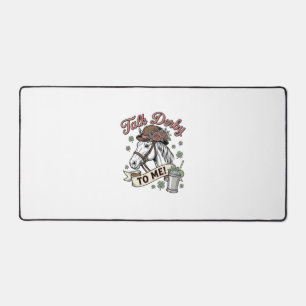 Talk Derby To Me Horse Mint Julep Vintage Shirt_1 Desk Mat