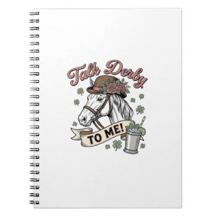 Talk Derby To Me Horse Mint Julep Vintage Shirt_1 Notebook