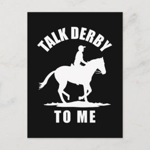 Talk Derby To Me - Horse Racing Postcard