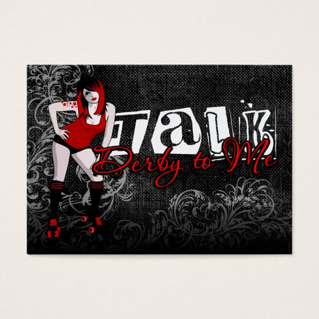 Talk Derby to Me Mini Note Cards (Front)