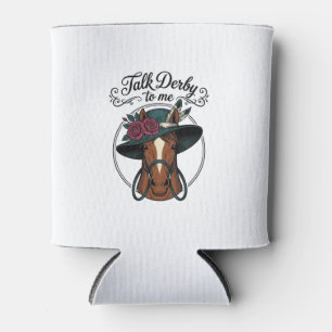 Talk Derby To Me Vintage Horse Hat Design Can Cooler