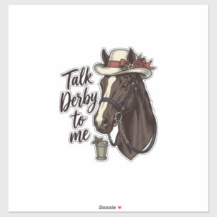 Talk Derby To Me Vintage Horse Racing Shirt Design
