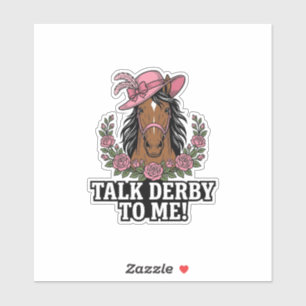 Talk Derby To Me Vintage Horse Rose Derby Design