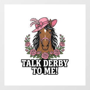 Talk Derby To Me Vintage Horse Rose Derby Design