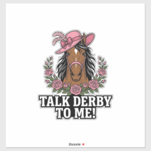 Talk Derby To Me Vintage Horse Rose Derby Design