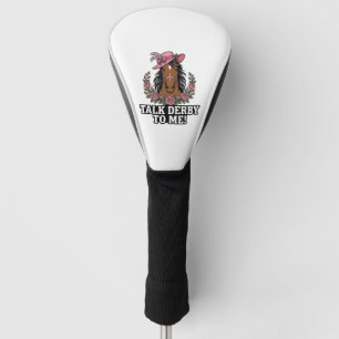 Talk Derby To Me Vintage Horse Rose Derby Design Golf Head Cover
