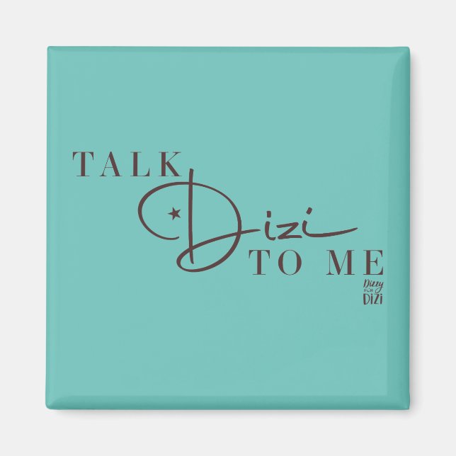 Talk Dizi Script Tiffany Magnet (Front)