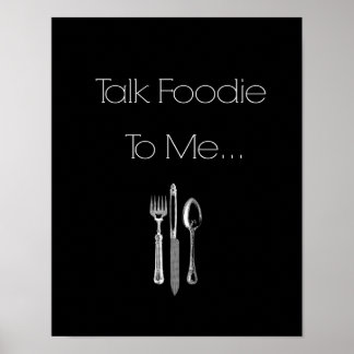Talk Foodie to Me- Kitchen Wall Art